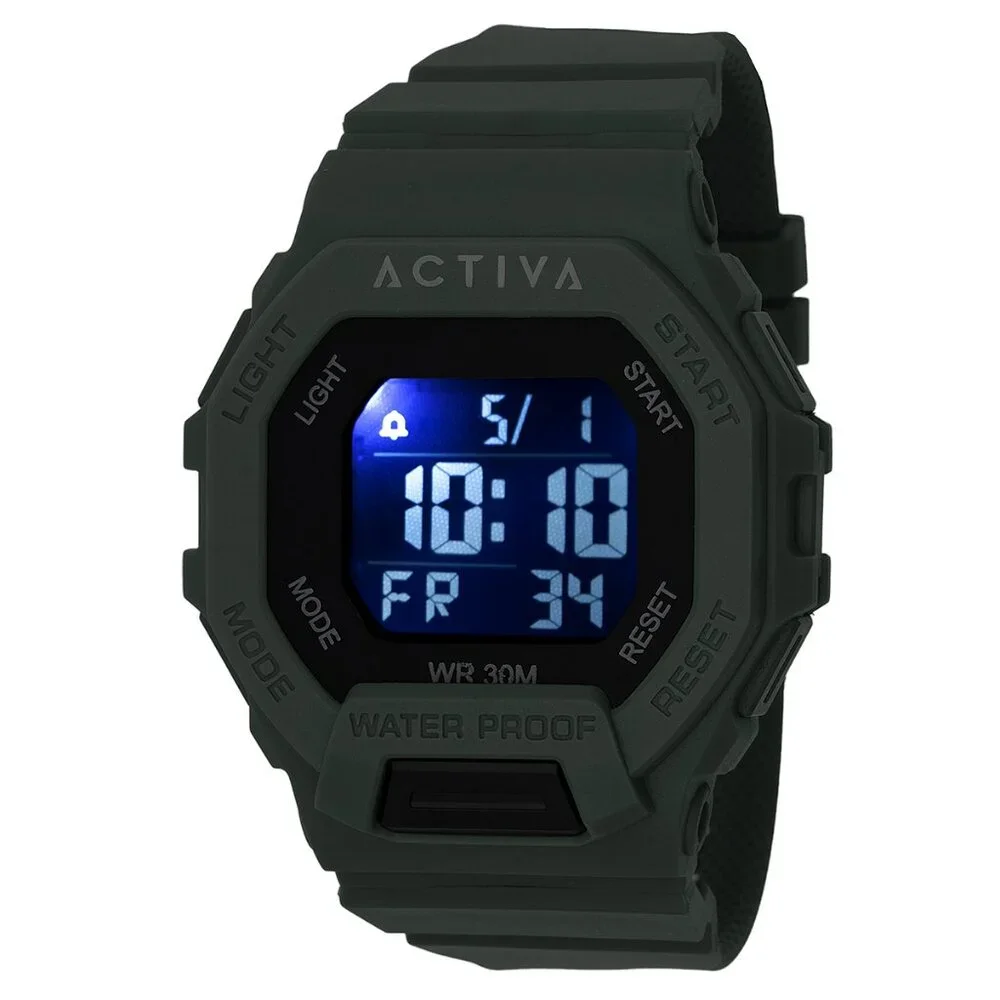 NWT Activa X Invicta Digital Unisex Watch - 50mm, Green with BONUS CASE